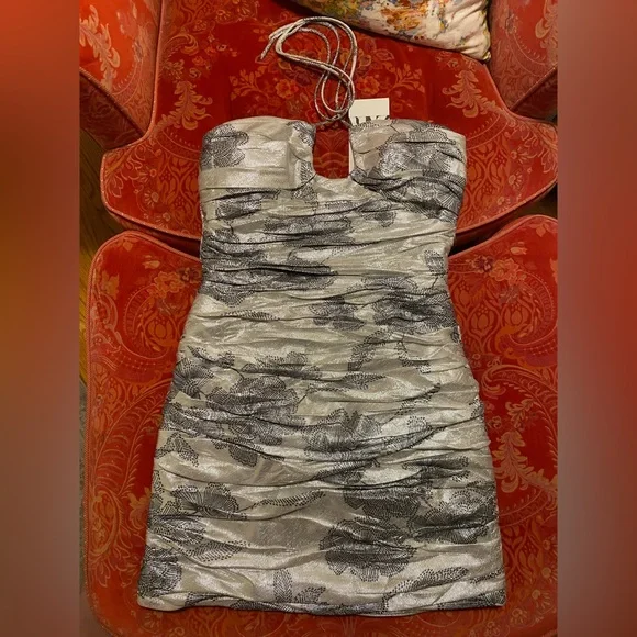 silk cowl neck dress mini ILA ESTE COWL NECK SATIN MINI DRESS IN GREEN